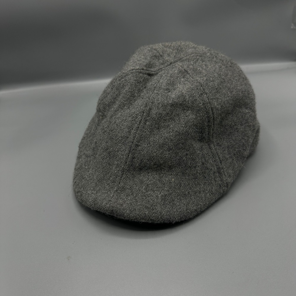 Boston Scally Co Grey Wool Flat Cap Veritas Aequitas Shamrock Hat Mens XL